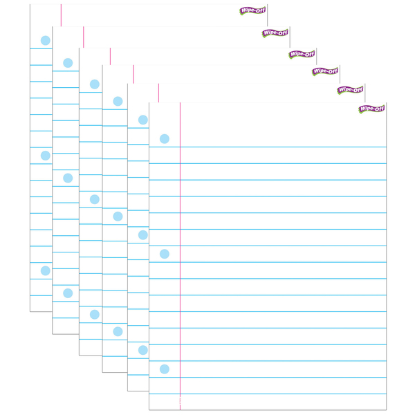 Trend Enterprises Notebook Paper Wipe-Off® Chart, 17" x 22", PK6 T27308